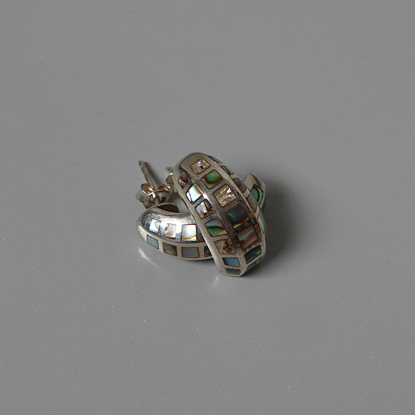 Abalone Half Hoops