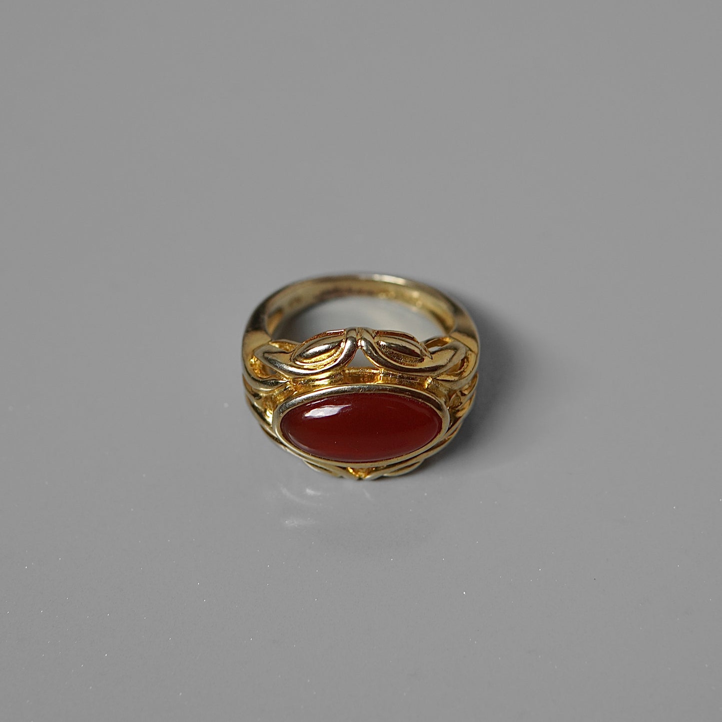 Gold Carnelian Ring
