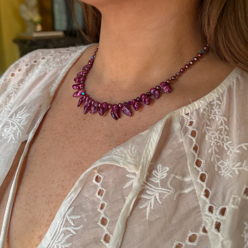 Pink Beaded Necklace