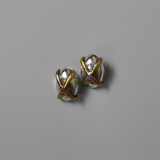 Silver + Brass Earrings