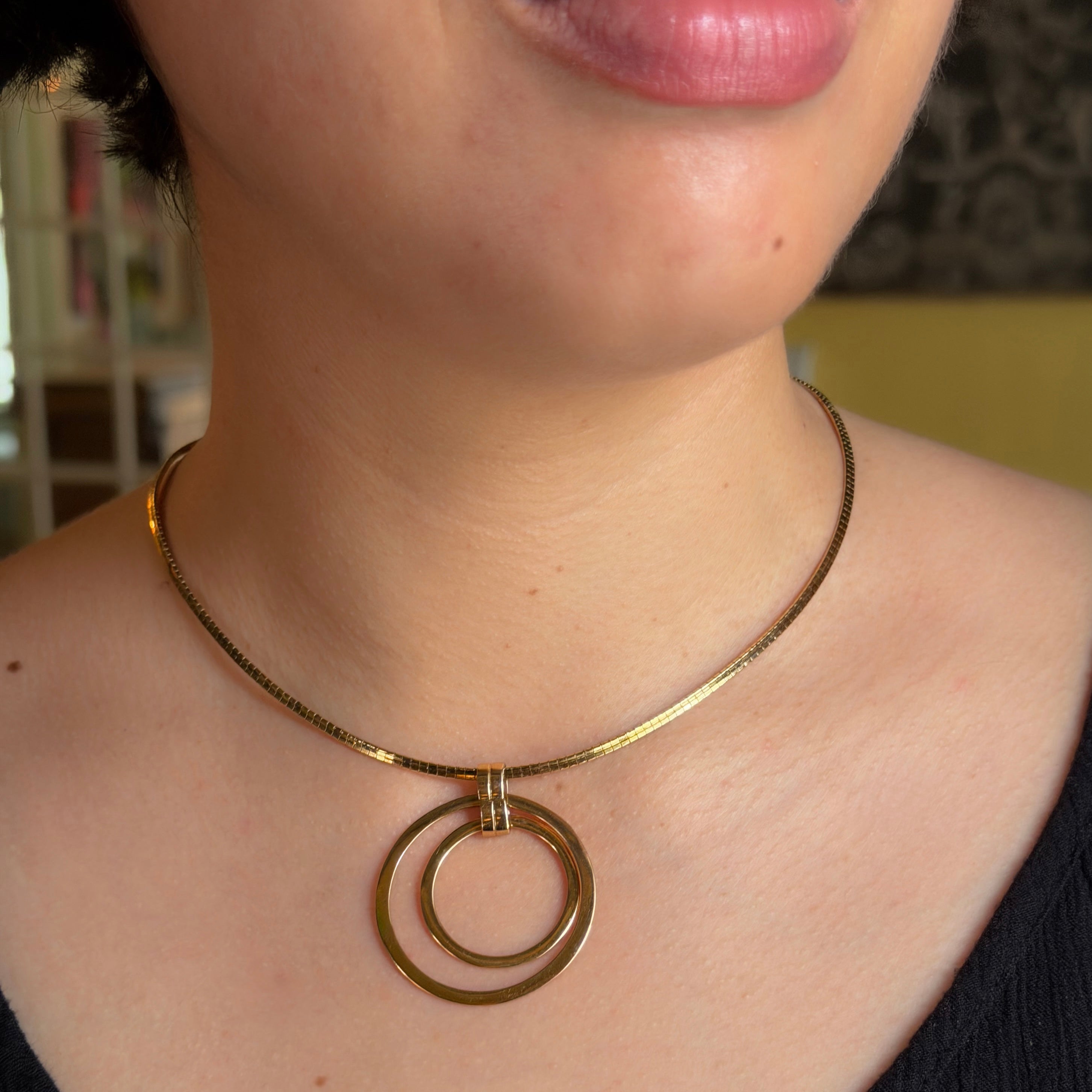 Gold Circle Necklace