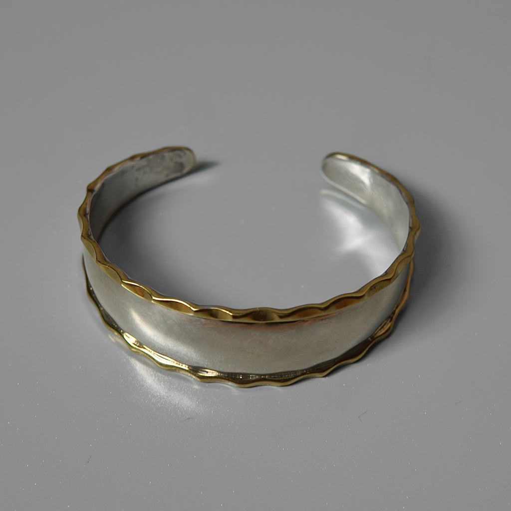 Silver + Brass Cuff