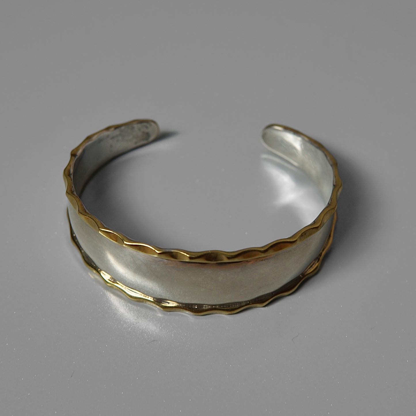 Silver + Brass Cuff