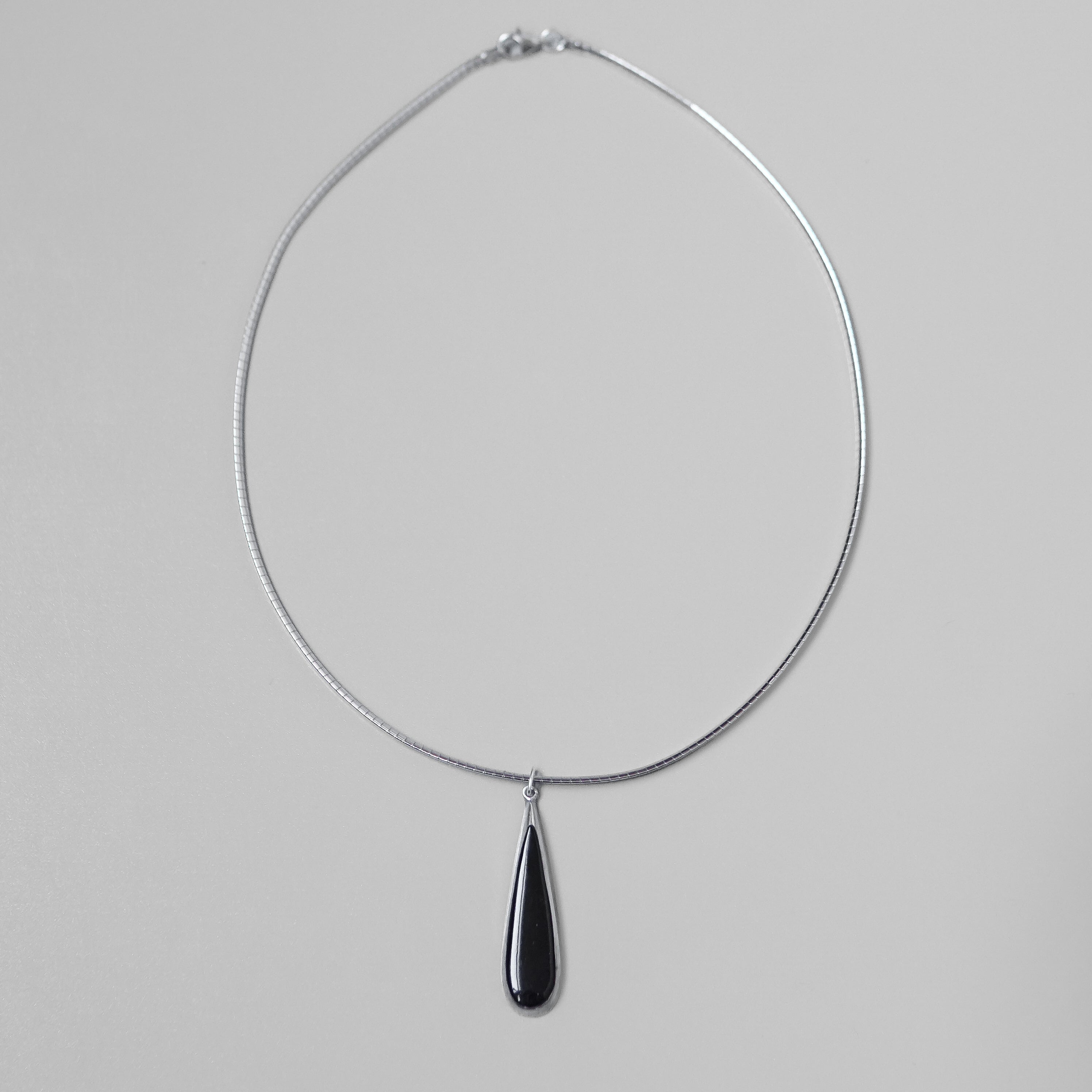 Onyx Drop Necklace