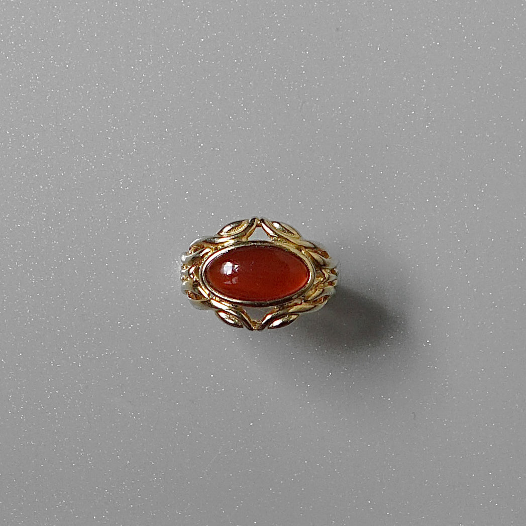 Gold Carnelian Ring
