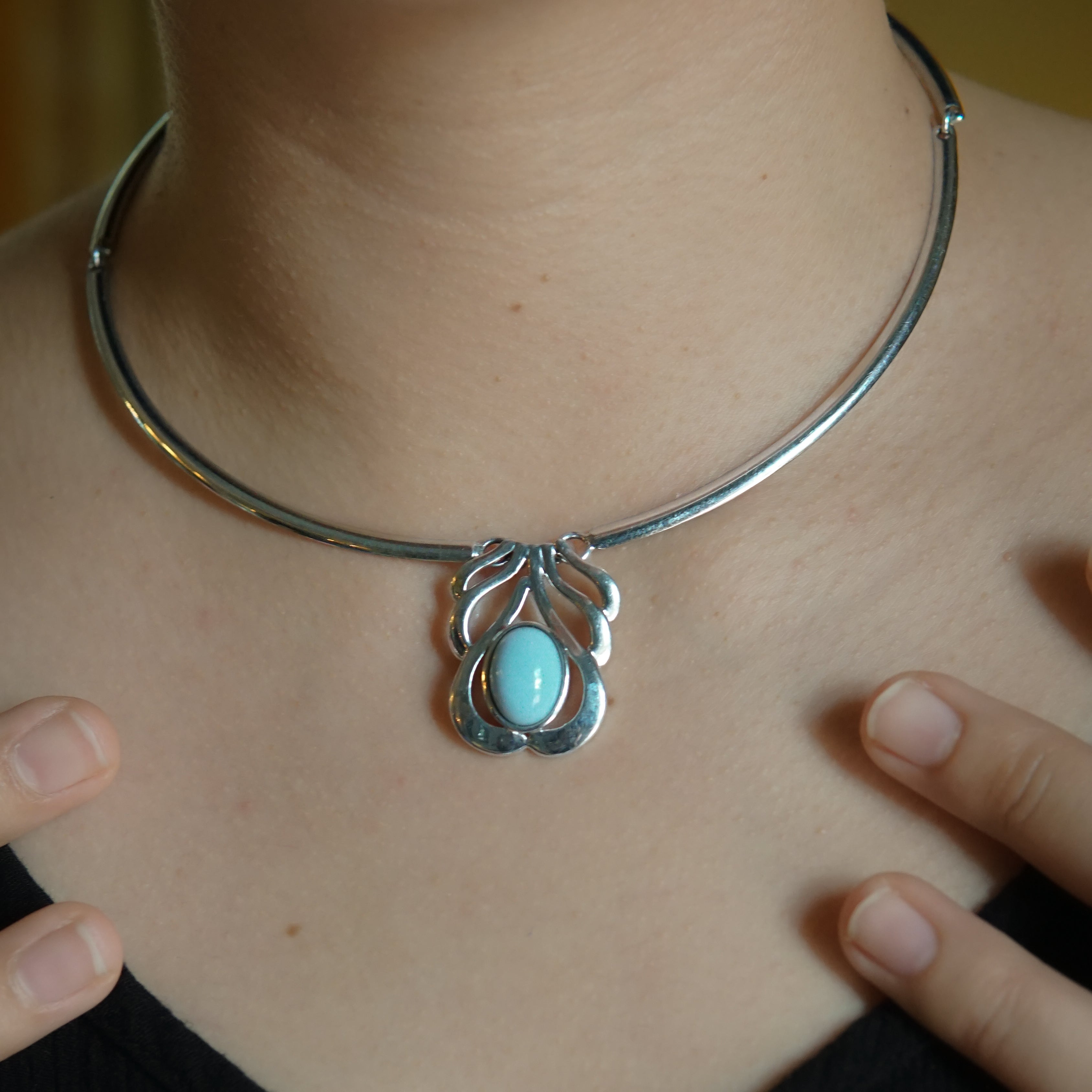 Blue Opal Necklace