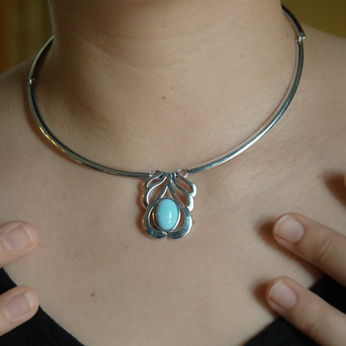 Blue Opal Necklace