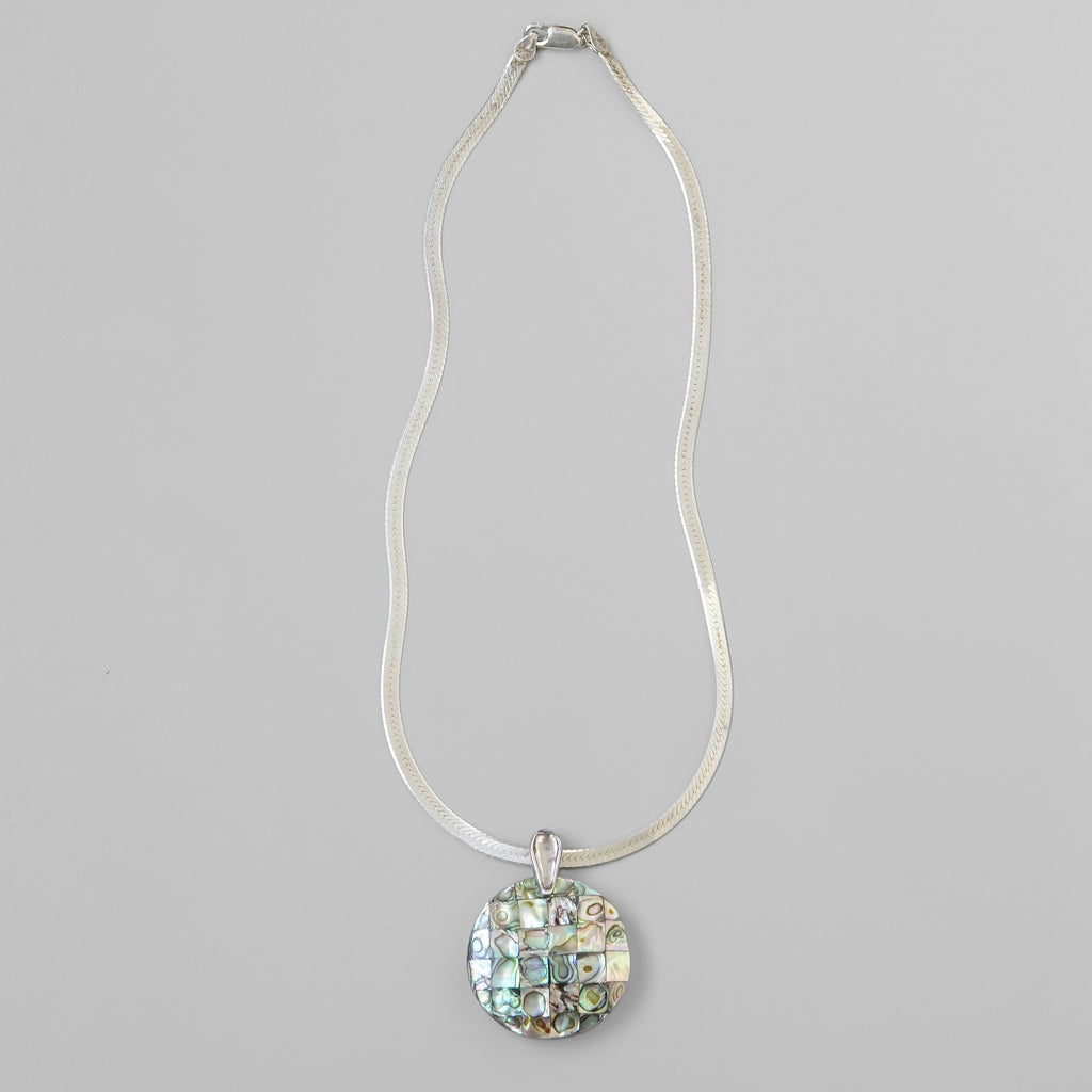 Round Abalone Necklace