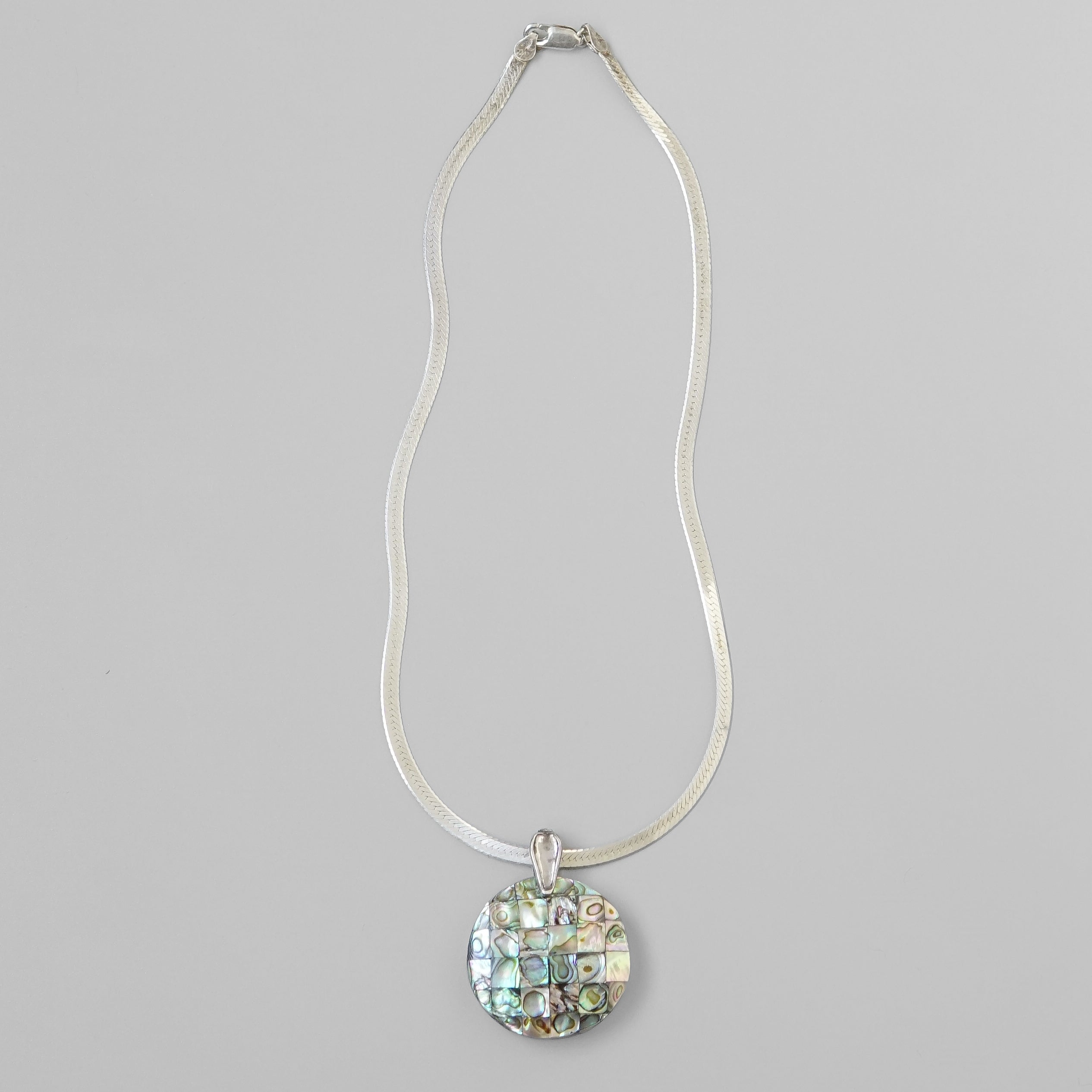 Round Abalone Necklace