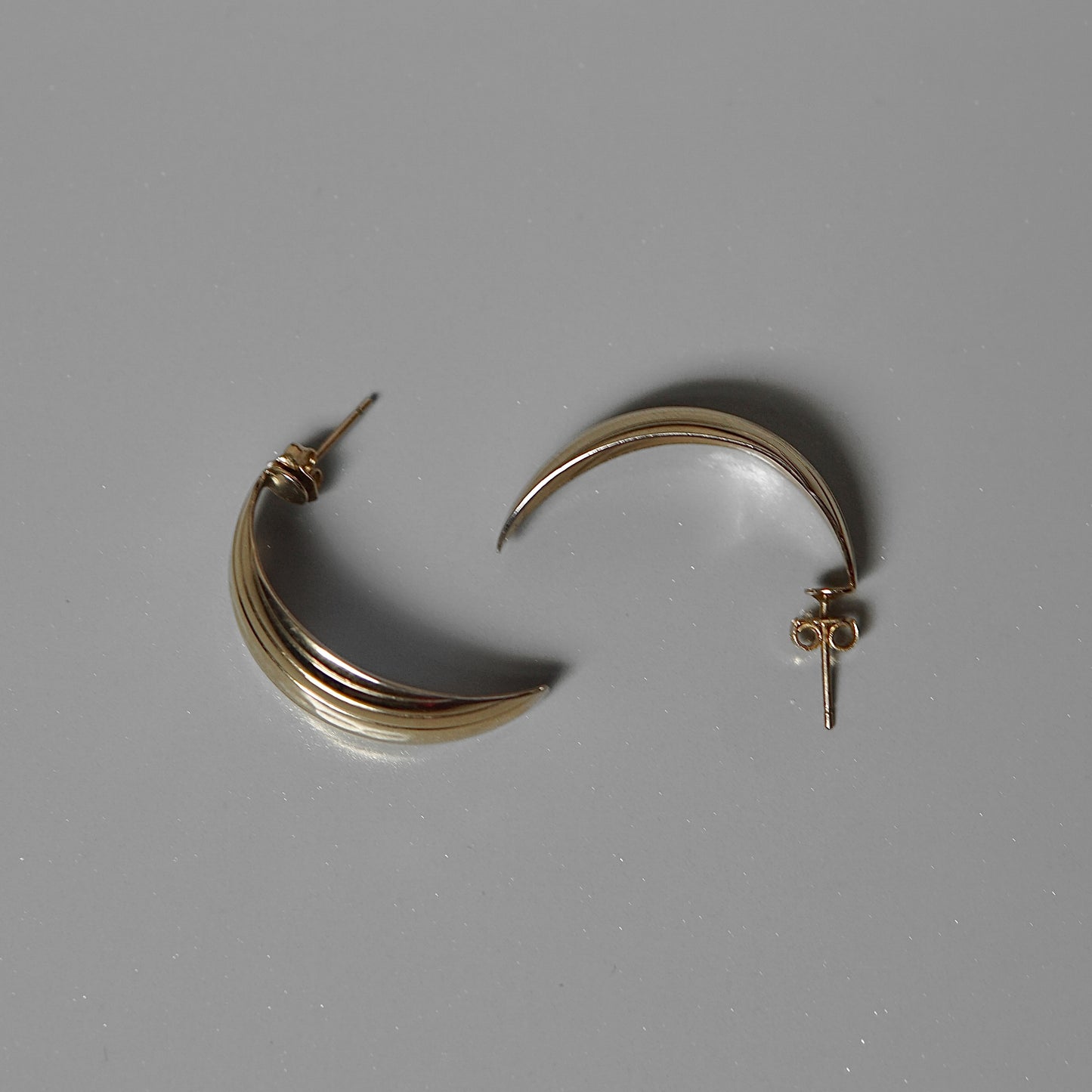 Gold Half Hoops