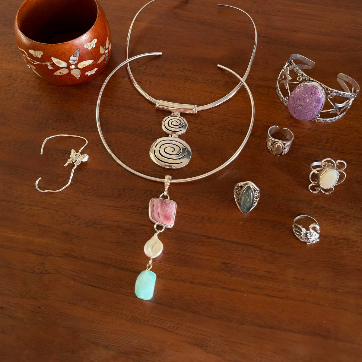Drop Pendant Collar Necklace