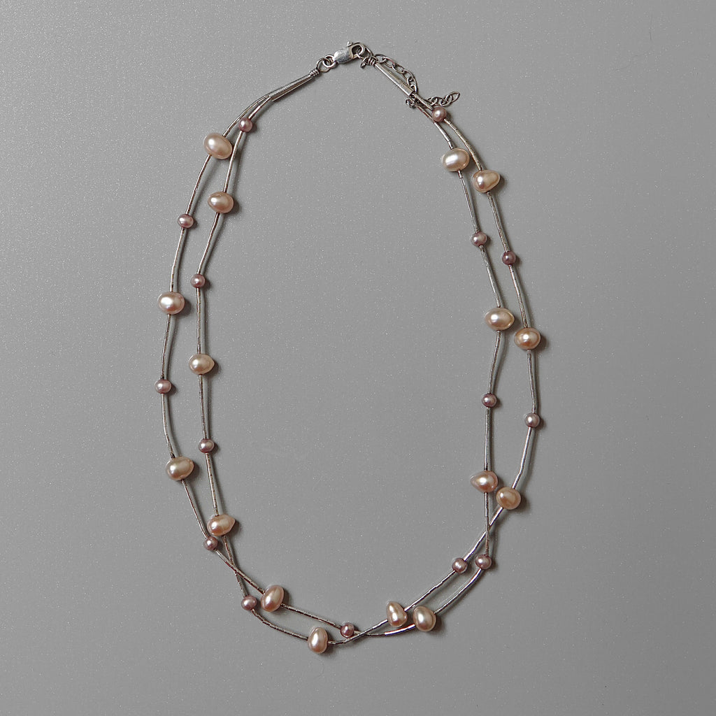 Pink Pearl Necklace