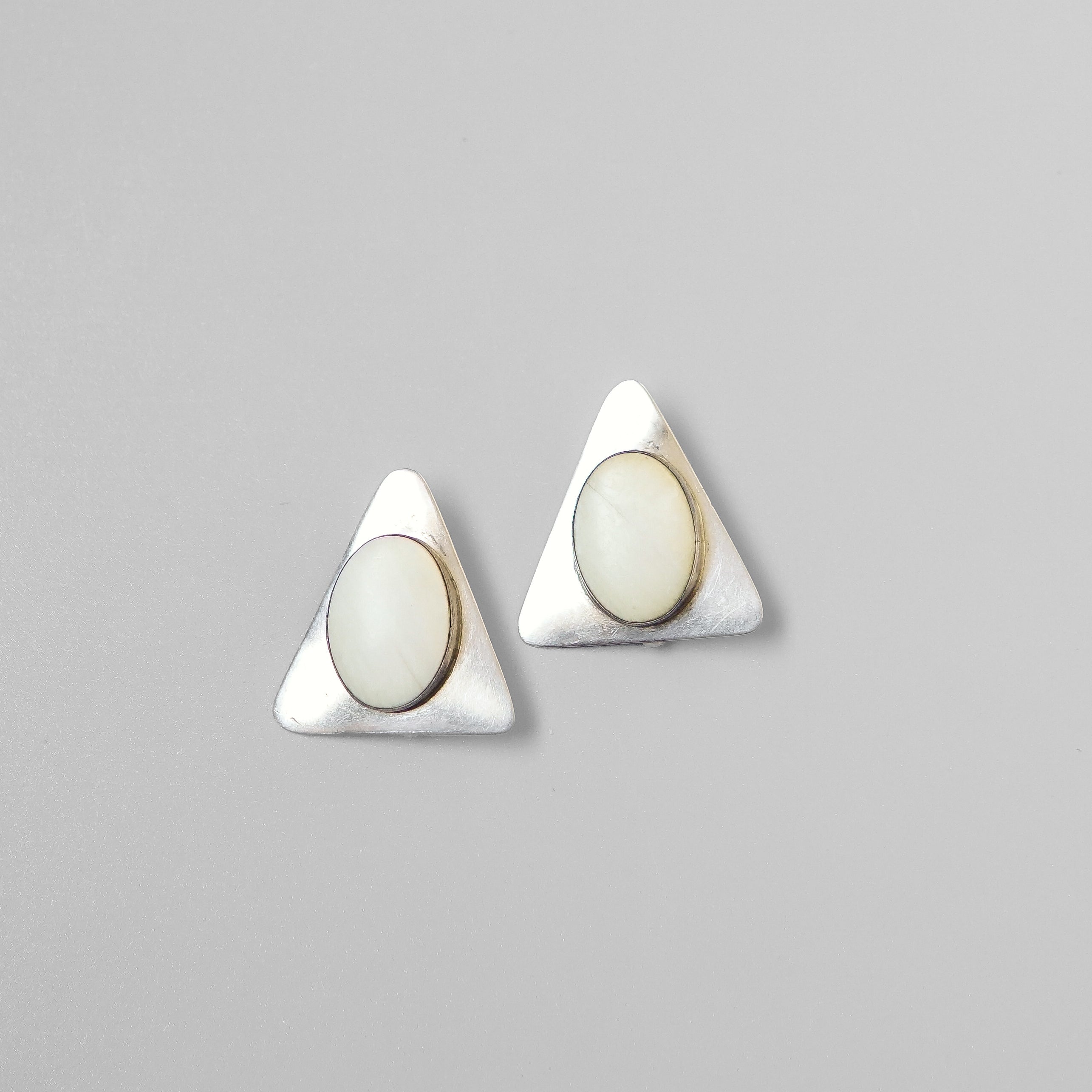 Triangle Clip On Earrings