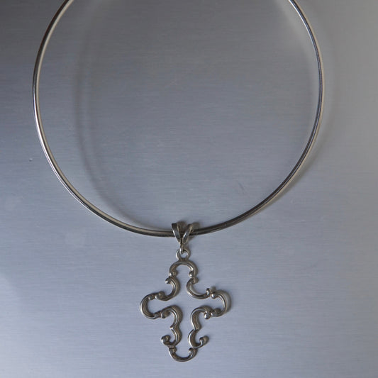 SS Cross Collar Necklace