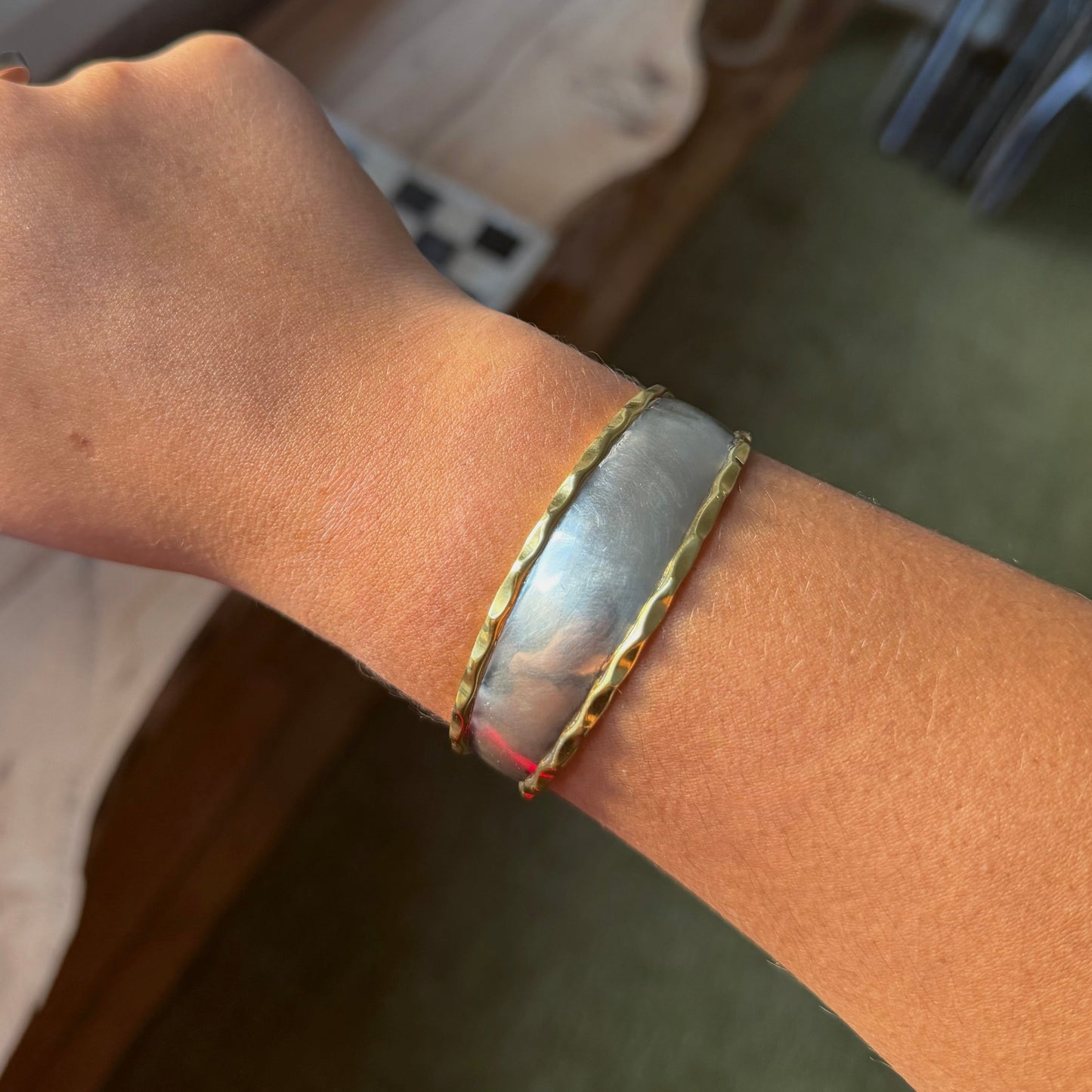 Silver + Brass Cuff