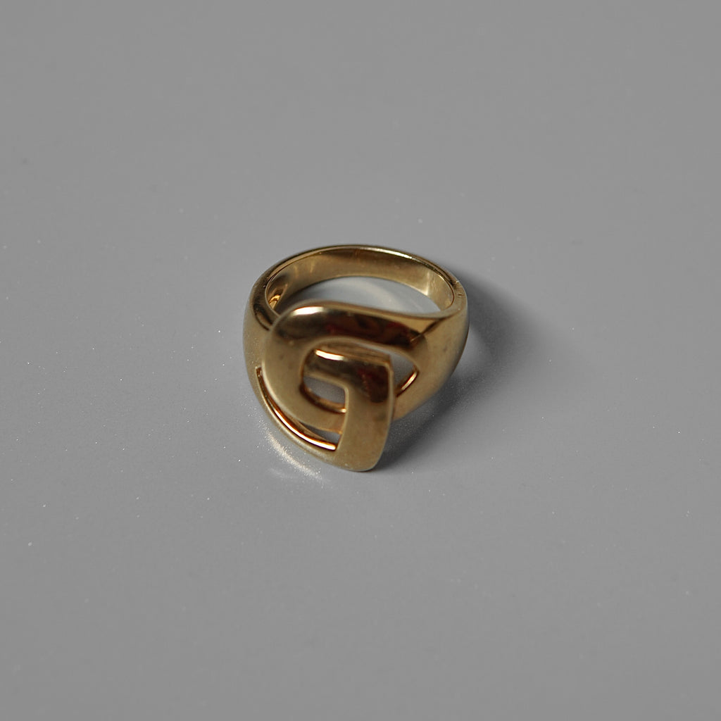 Gold Geometric Ring