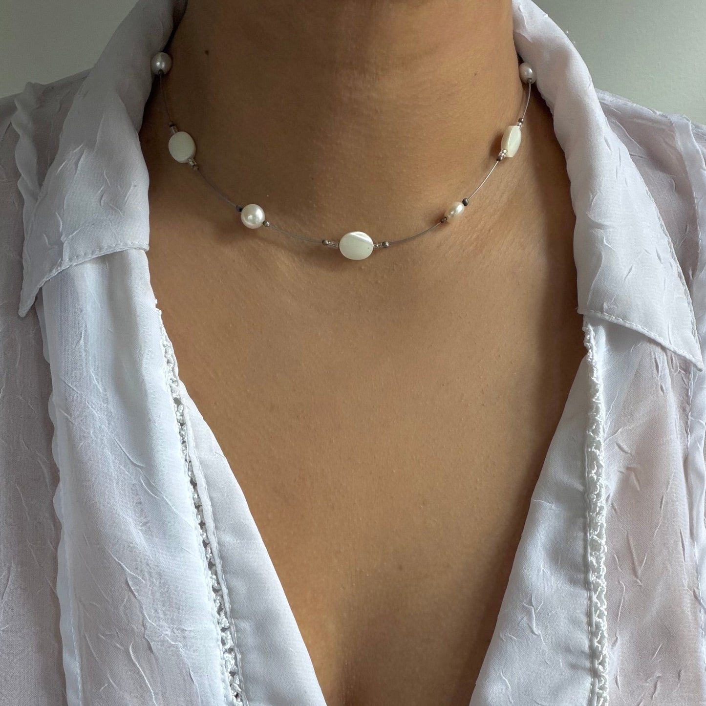 Pearl Bead Choker