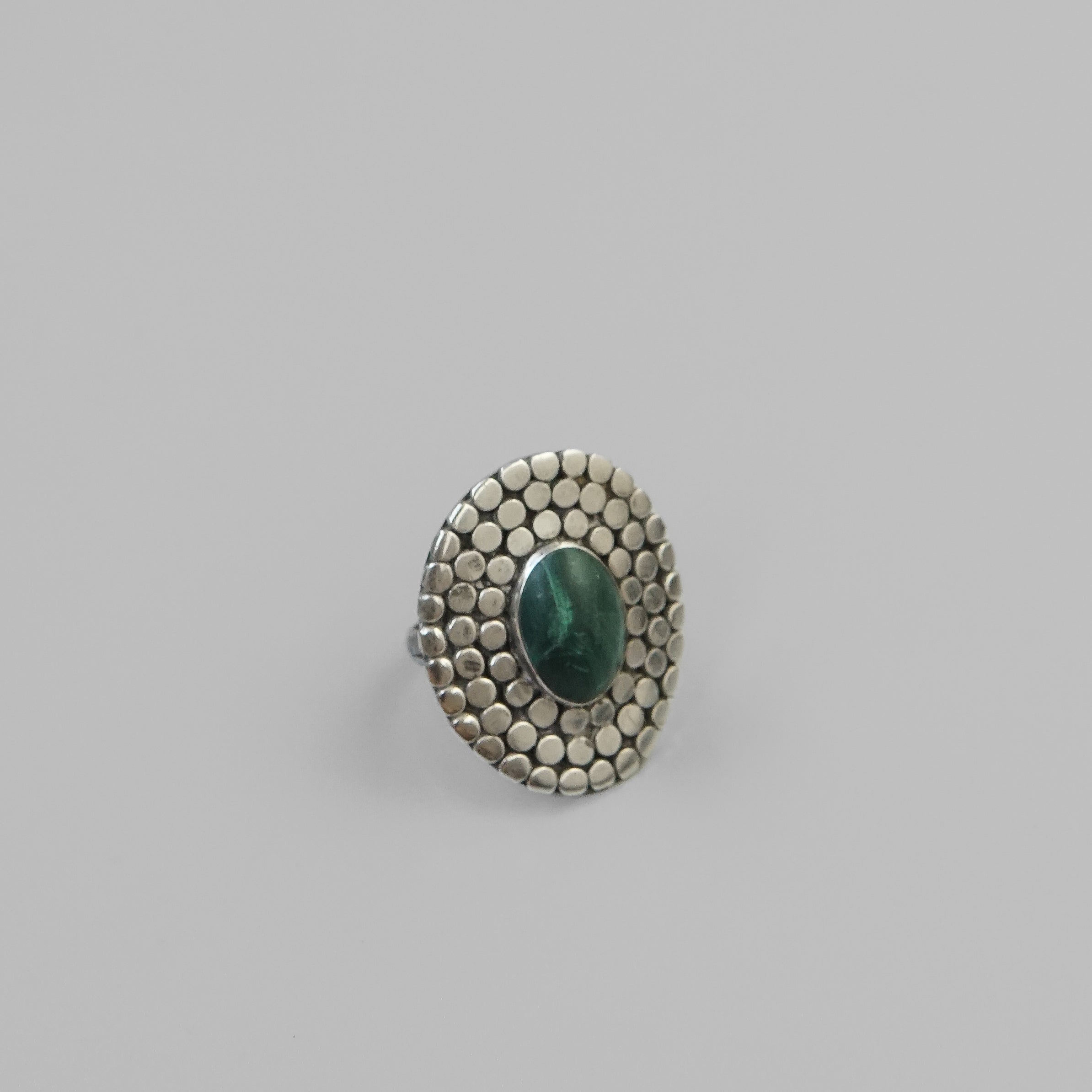 Malachite Disc Ring