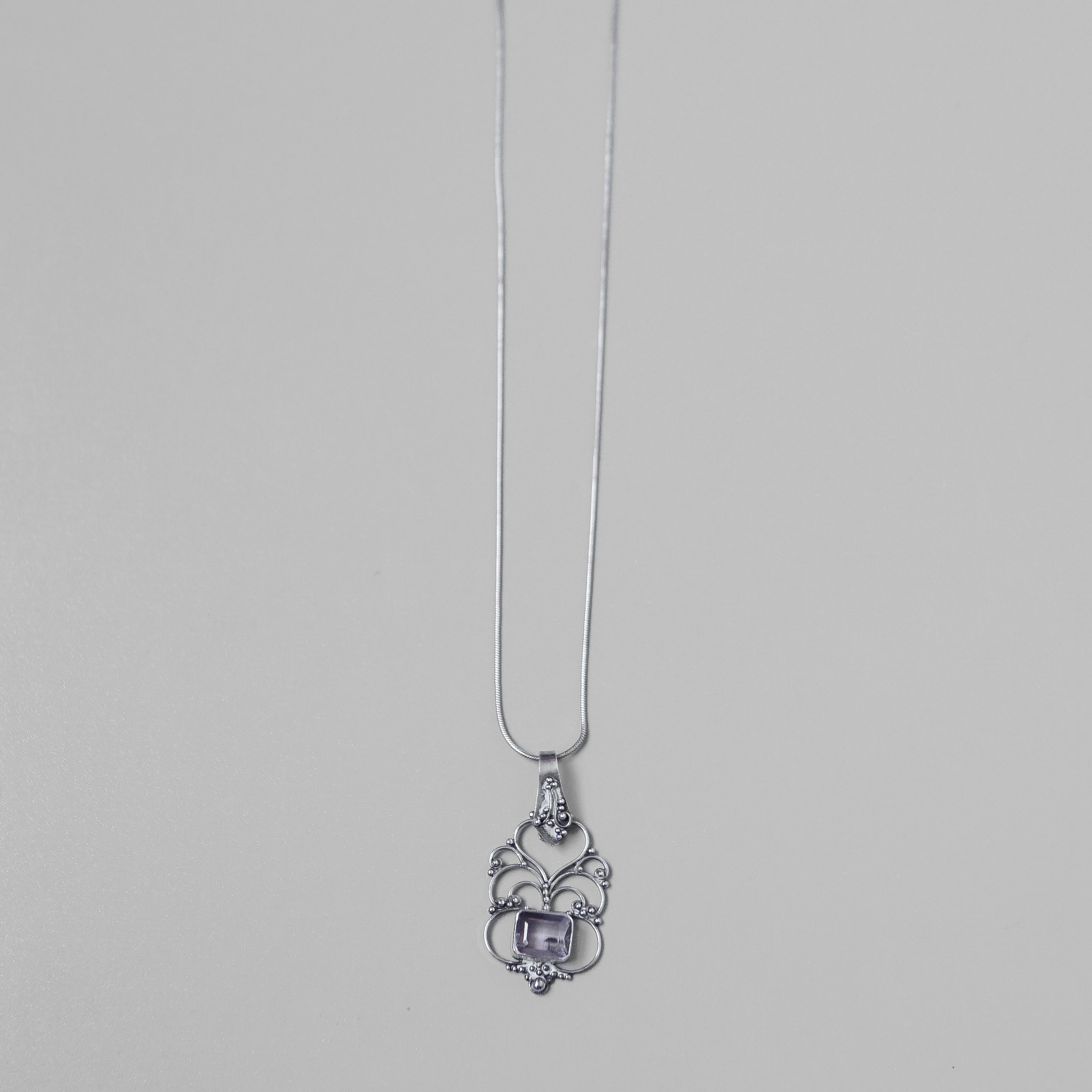 Amethyst Scrollwork Necklace
