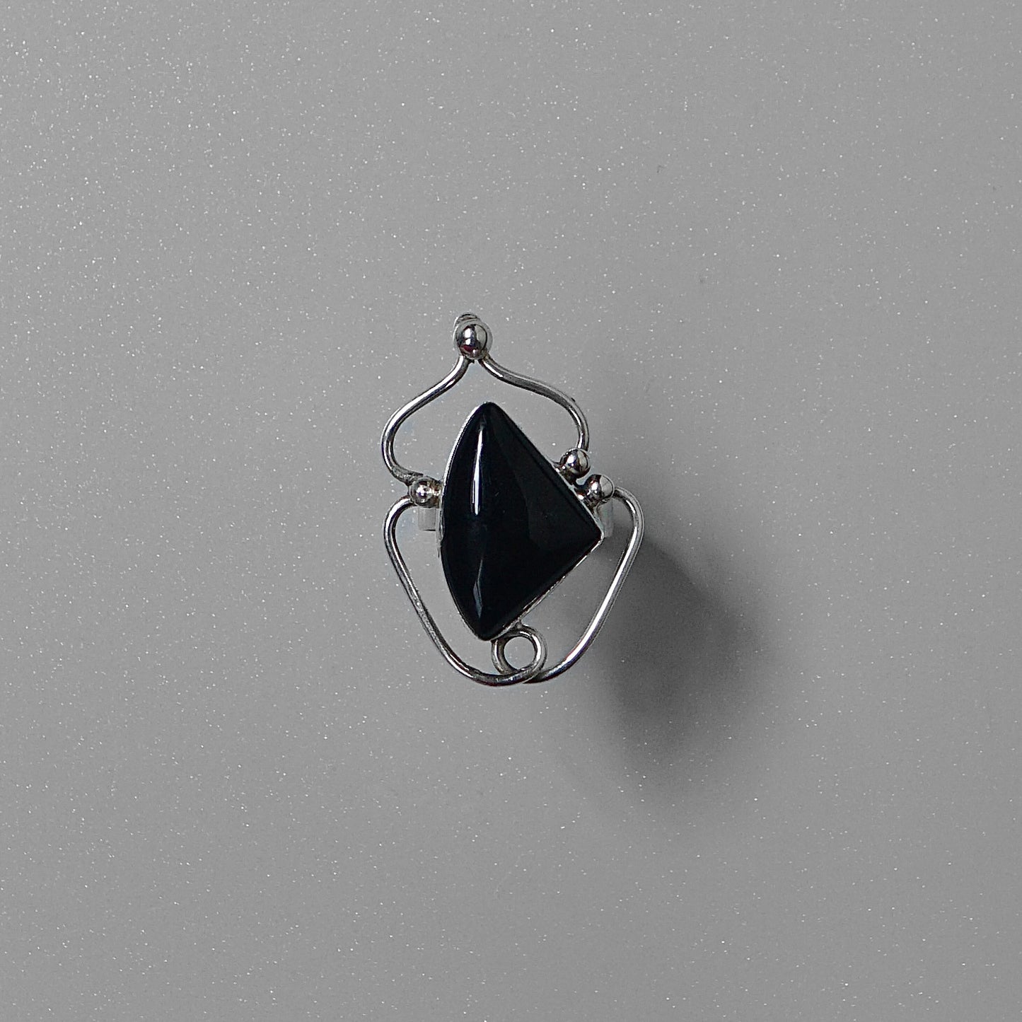 Onyx Swirl Ring