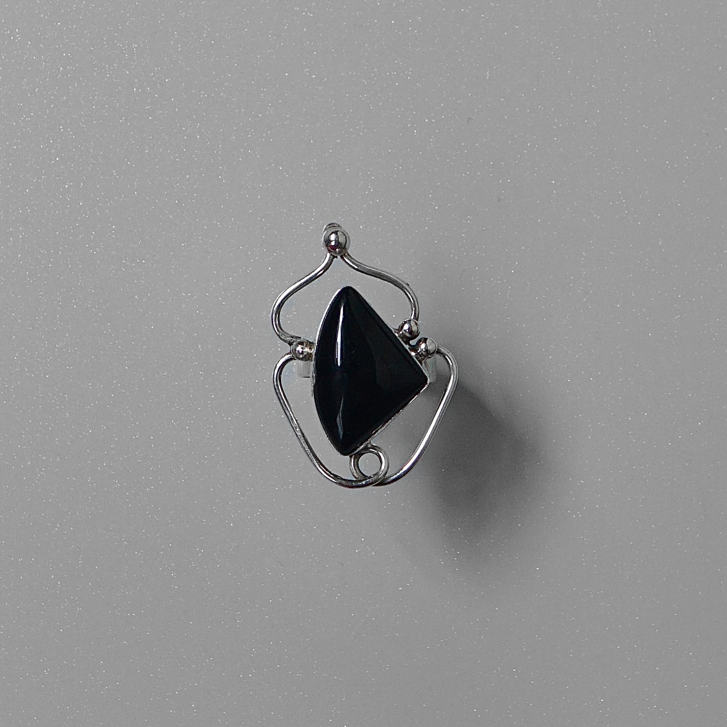 Onyx Swirl Ring