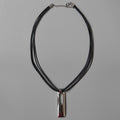 Black Leather Necklace