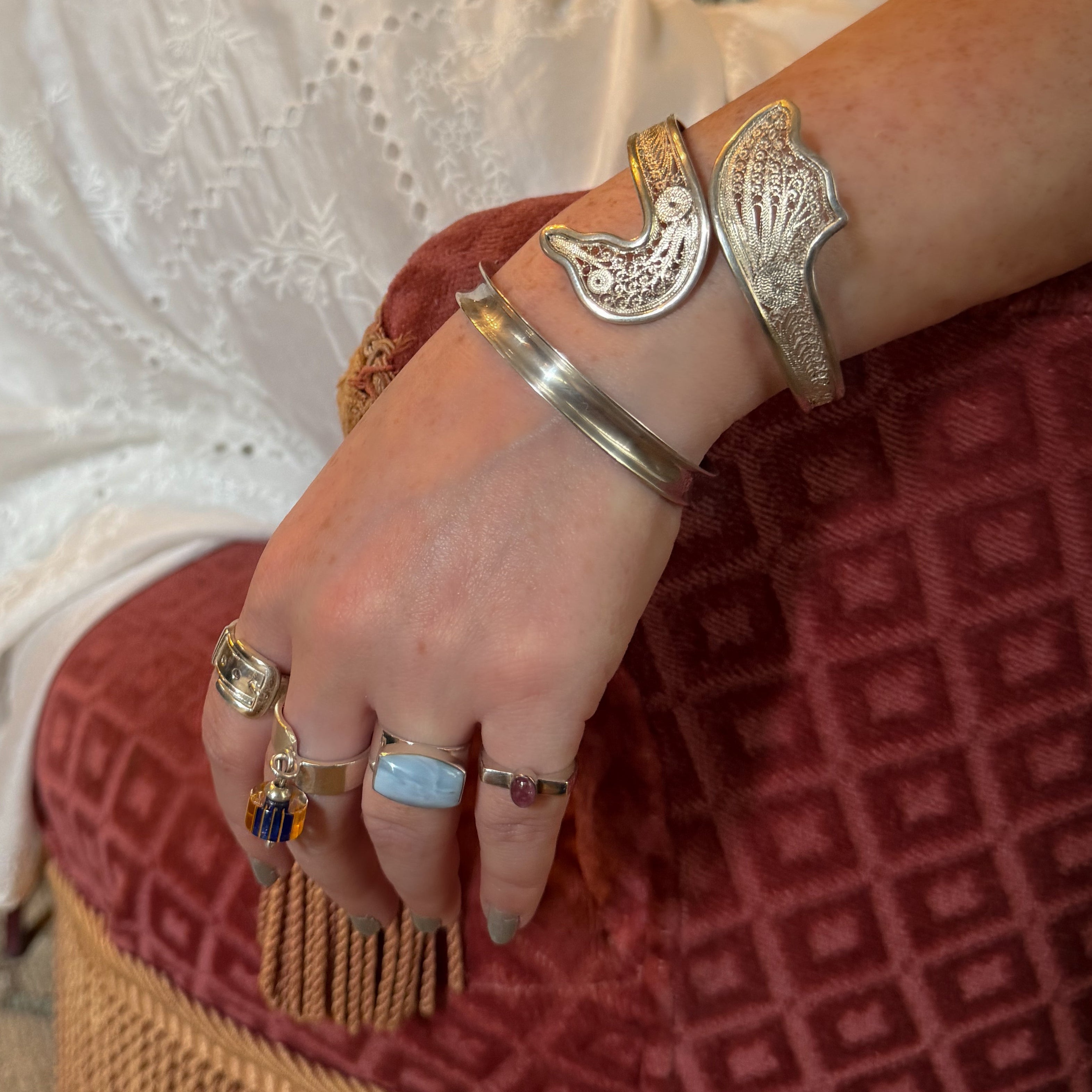 Blue Opal Ring
