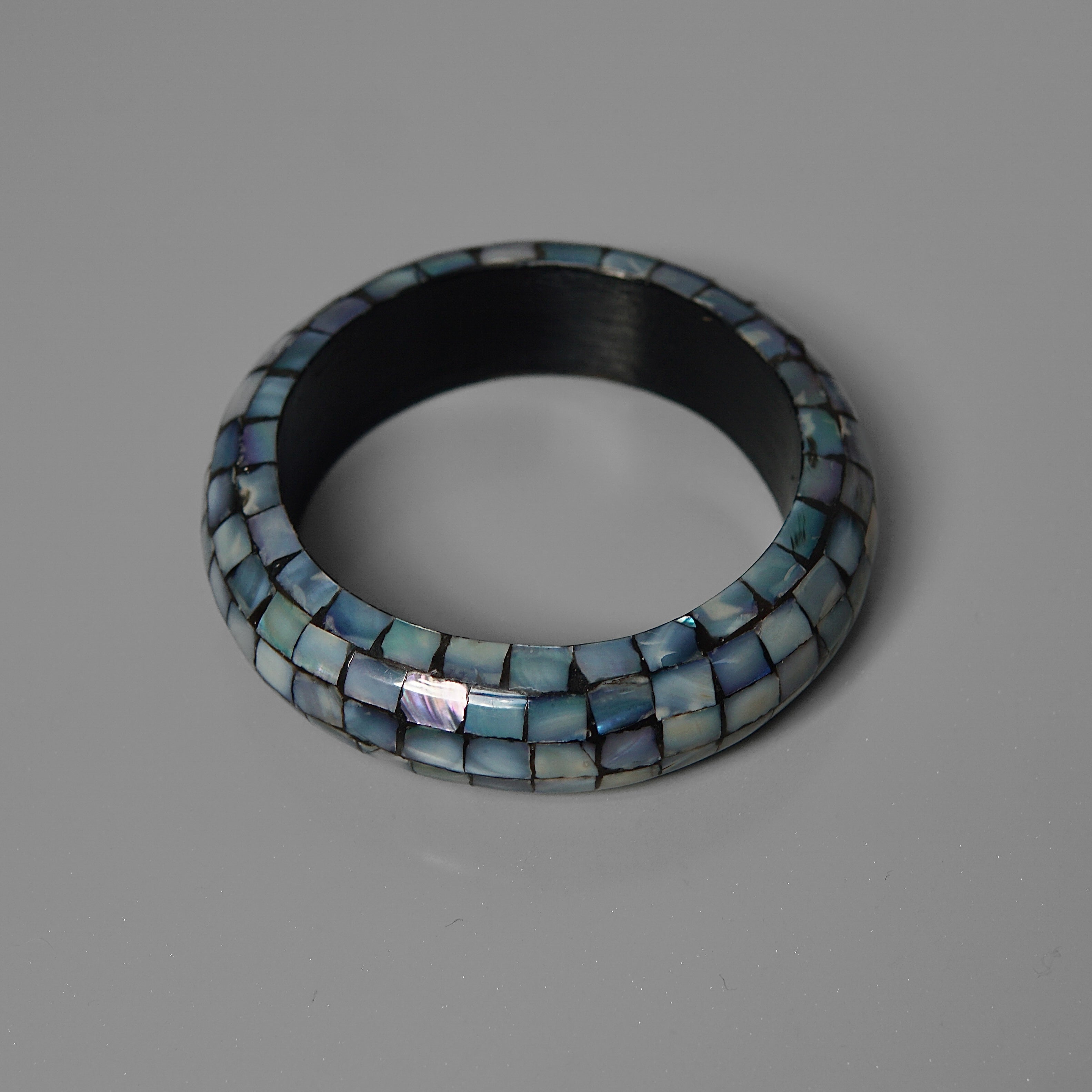 Blue Abalone Bangle