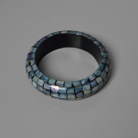 Blue Abalone Bangle