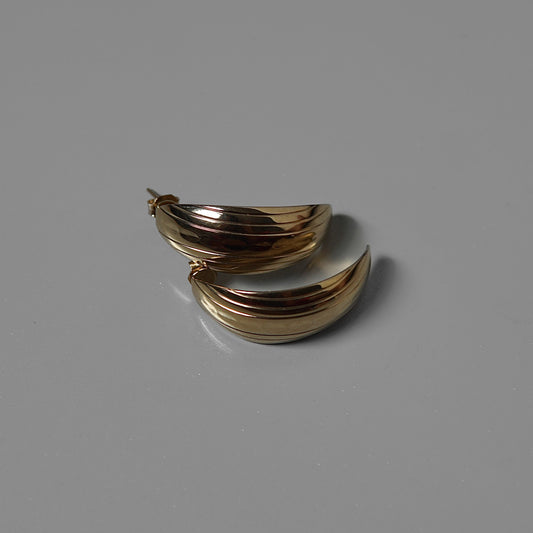 Gold Half Hoops