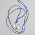 Wavy Blue Cord Necklace