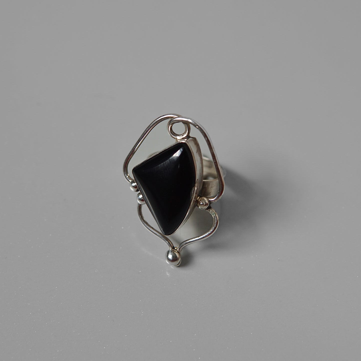 Onyx Swirl Ring