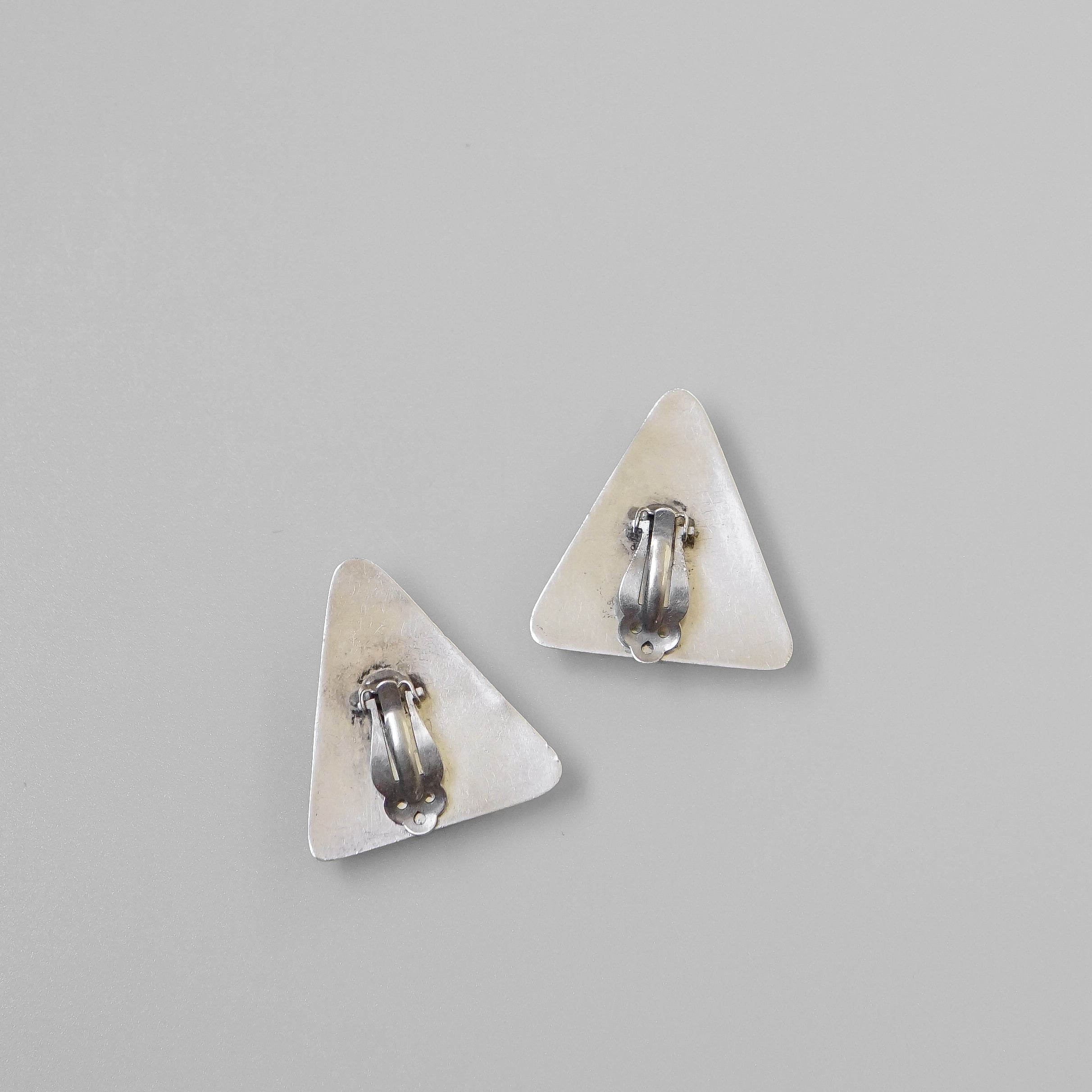 Triangle Clip On Earrings
