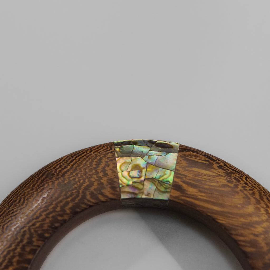 Wood Abalone Bangle
