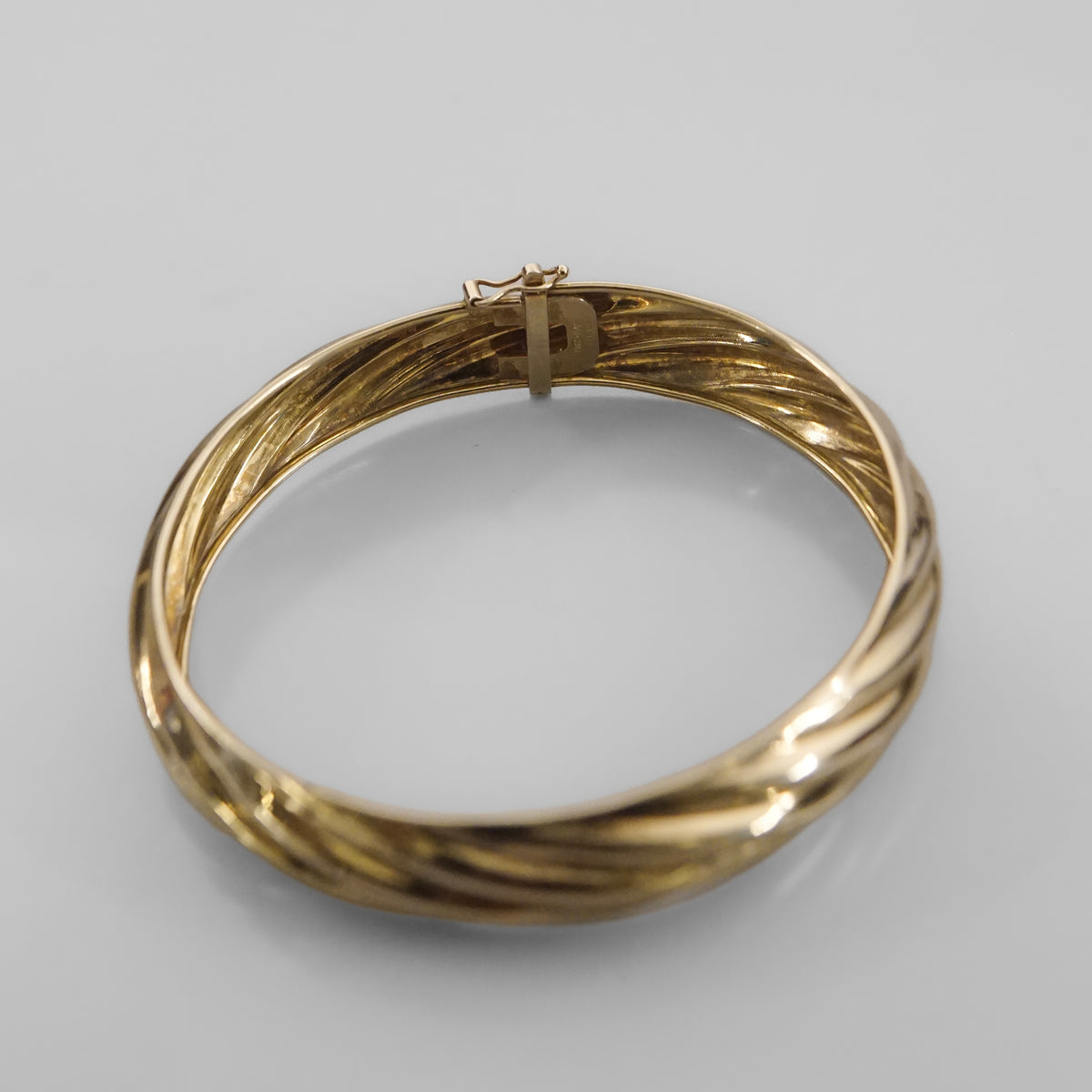 Gold Hinge Bangle