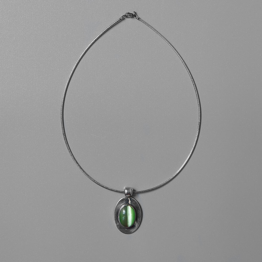 Green Cats Eye Necklace