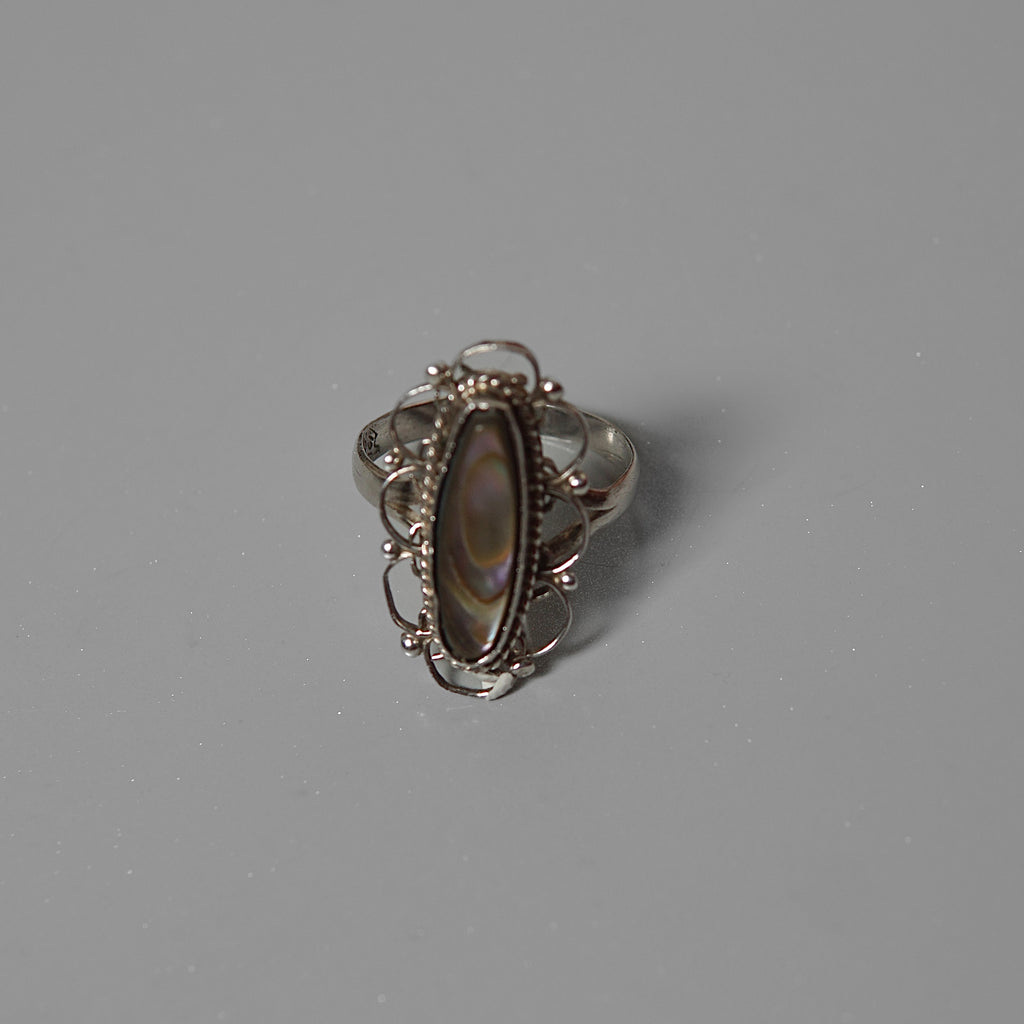 Filigree Abalone Ring