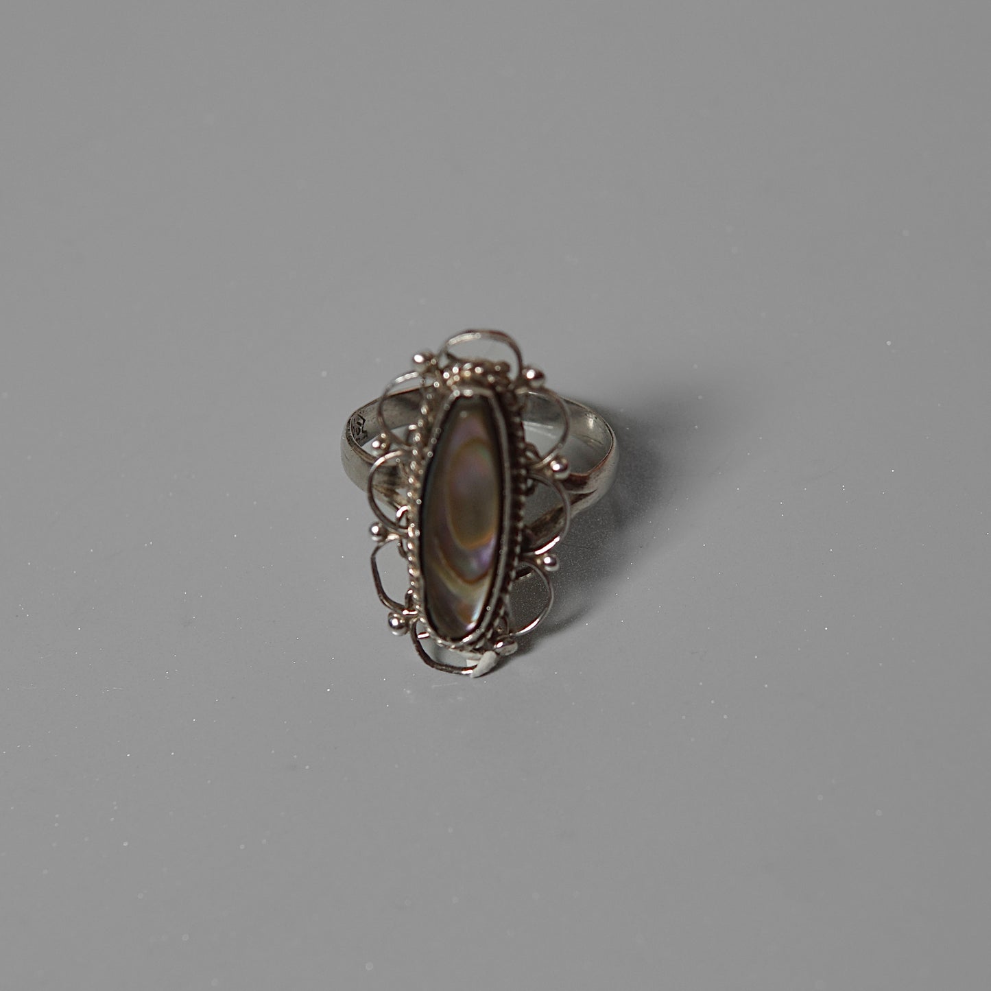 Filigree Abalone Ring
