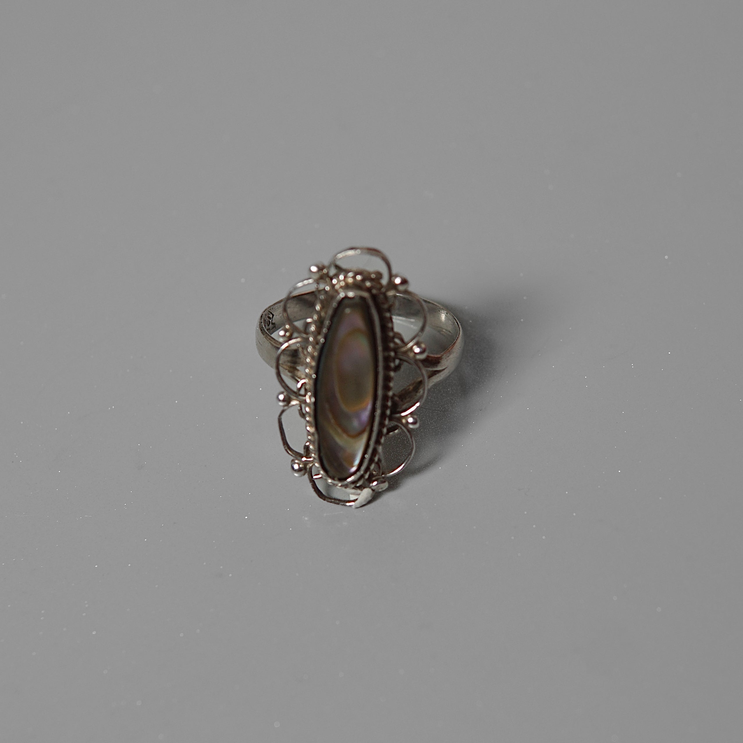 Filigree Abalone Ring