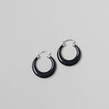 Onyx Hoop Earrings