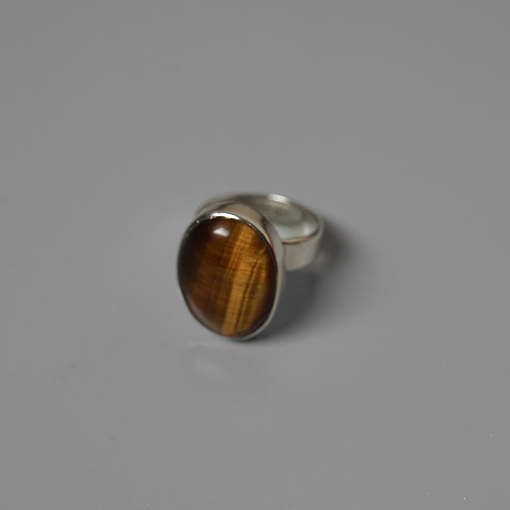 Tigers Eye Adjustable Ring